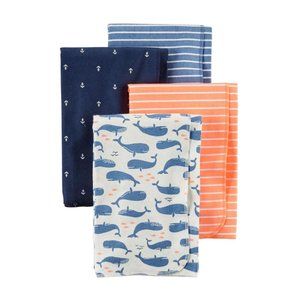 🆕️Carter's - 4pk Flannel Receiving Blankets